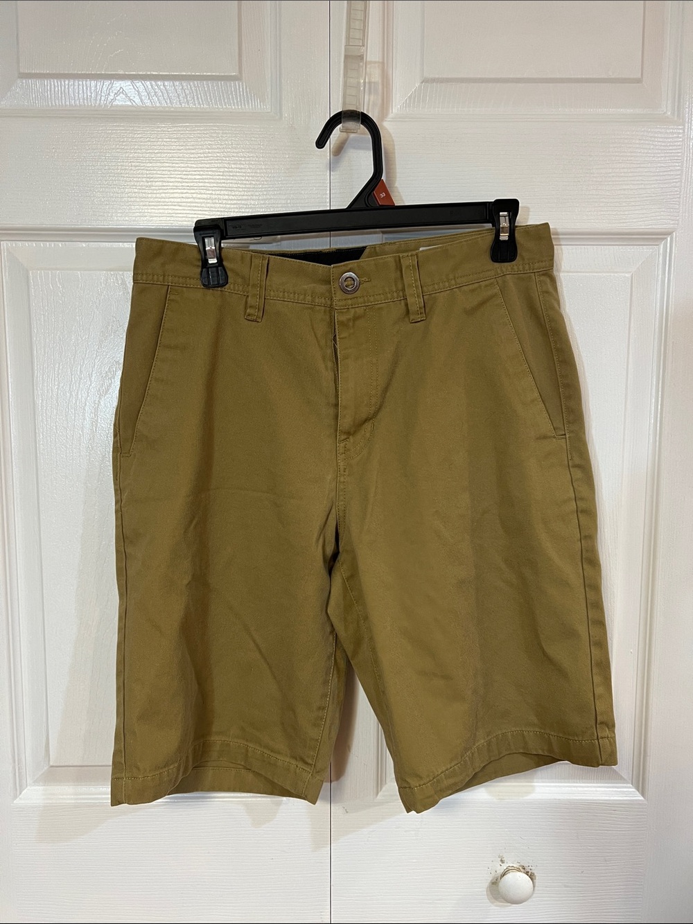 Volcom Olive Flat-Front Men's Shorts